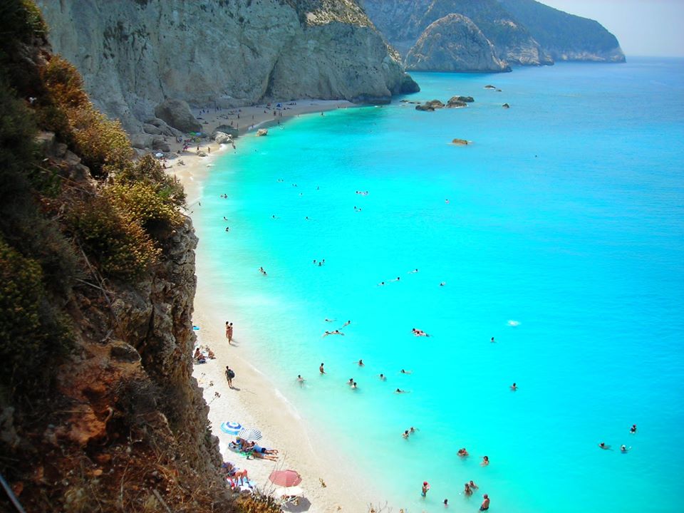 Porto Katsiki beach - View of Porto Katsiki from the stairs leading to the beach